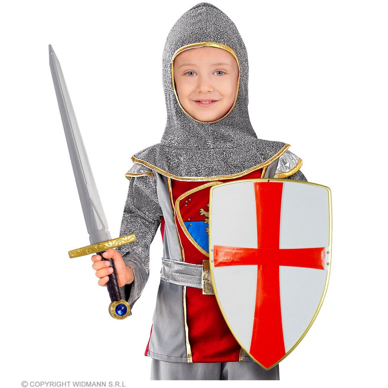 Op deze afbeelding zie je een Accessoires, van het merk Widmann. Ridderset Zwaard En Schild