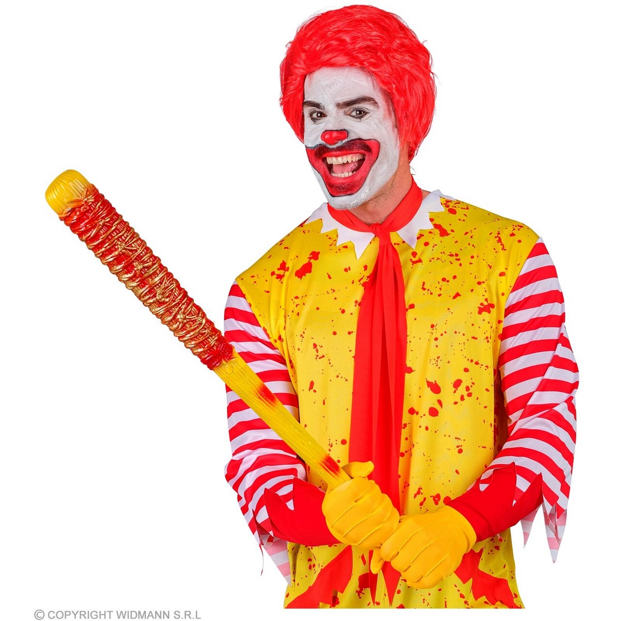 Op deze afbeelding zie je een Accessoires, van het merk Widmann. Baseball Knuppel Met Prikkeldraad