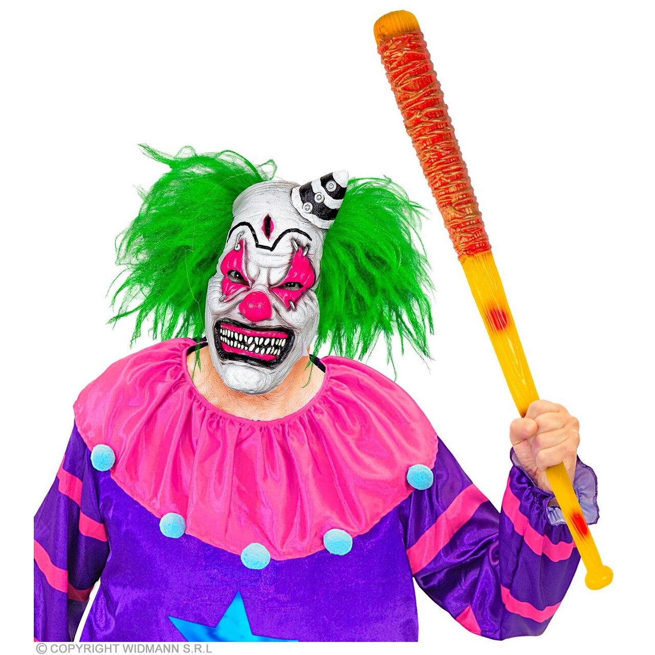 Op deze afbeelding zie je een Accessoires, van het merk Widmann. Baseball Knuppel Met Prikkeldraad