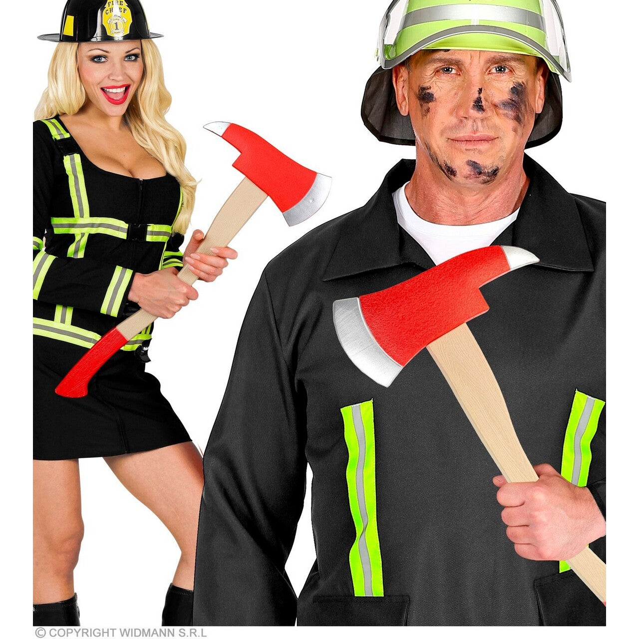 Op deze afbeelding zie je een Accessoires, van het merk Widmann. Bijl Brandweerman