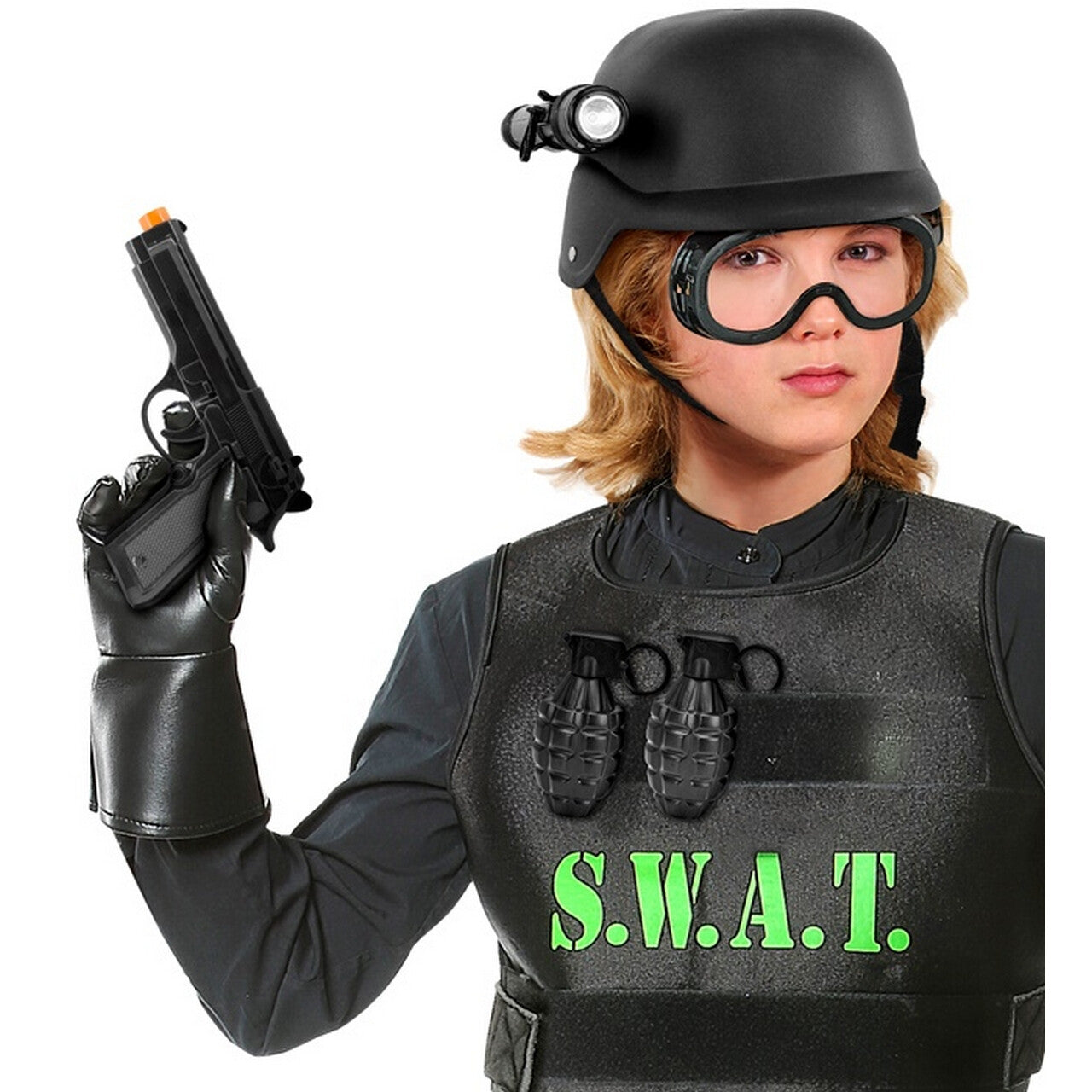 Op deze afbeelding zie je een Accessoires, van het merk Widmann. Special Swat Accessoire Set