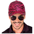 Paillettenmütze Rosa Zebra