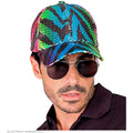 Paillettenkappe Regenbogen Tiger