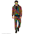 Neon Regenbogen Zebra Anzug Unisex