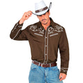 Western Cowboy Hemd Braun Herren