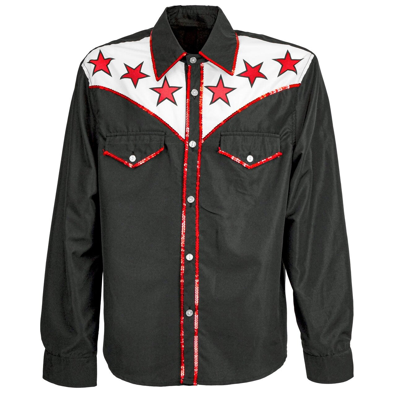 Op deze afbeelding zie je een Kostuums, van het merk Widmann. Rodeo Cowboy Drive Overhemd Man