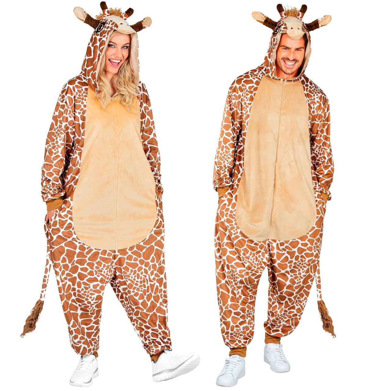 Op deze afbeelding zie je een Kostuums, van het merk Widmann. Gave Giraf Onesie Kostuum