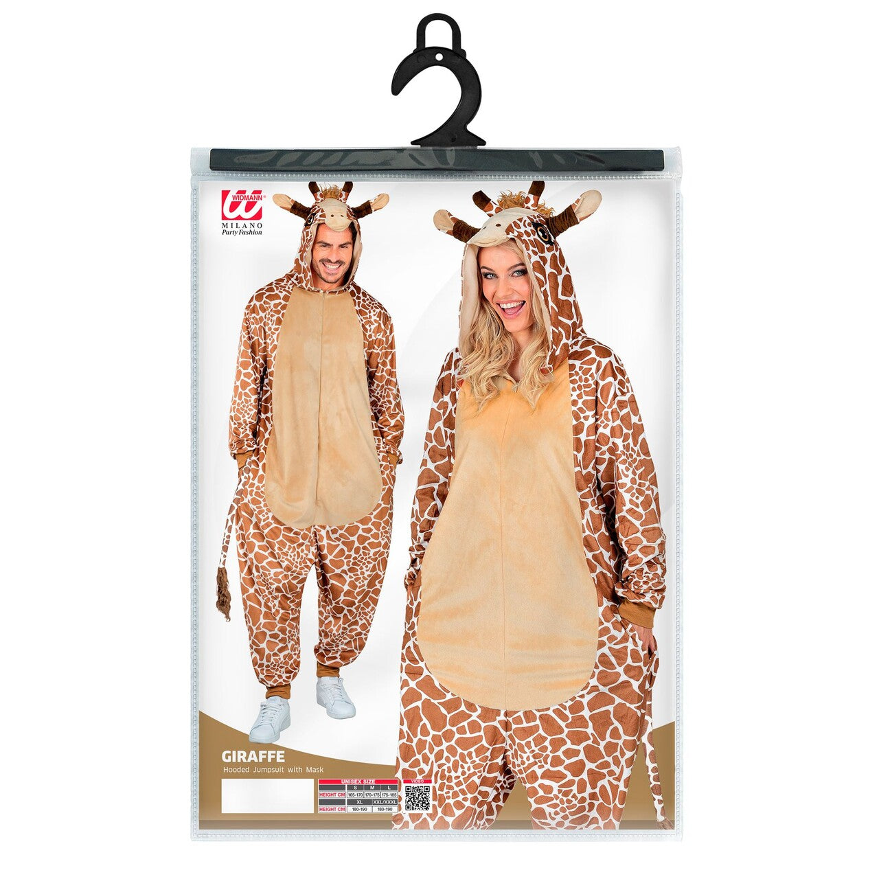 Op deze afbeelding zie je een Kostuums, van het merk Widmann. Gave Giraf Onesie Kostuum