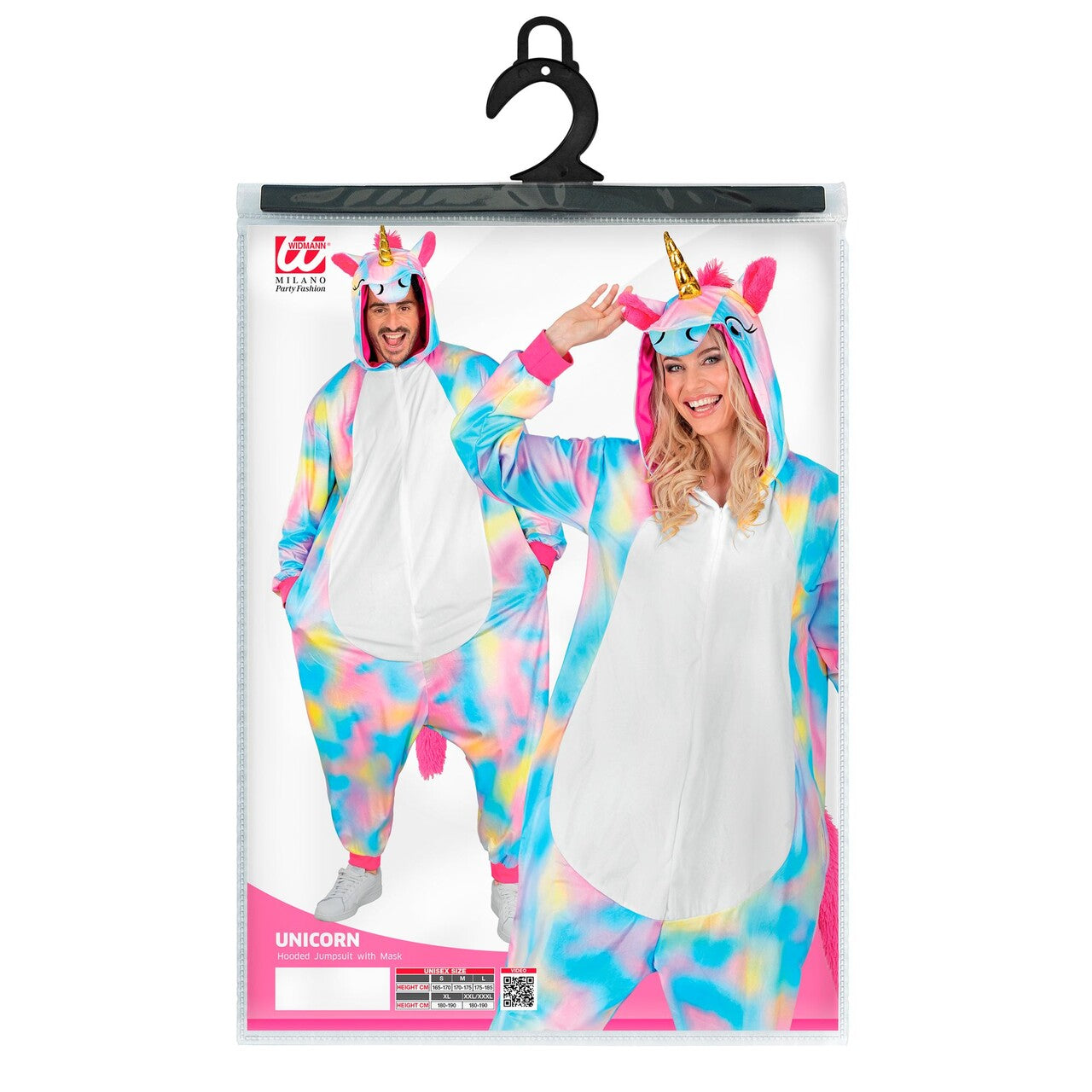 Op deze afbeelding zie je een Kostuums, van het merk Widmann. De Enige Echte Eenhoorn Onesie Kostuum