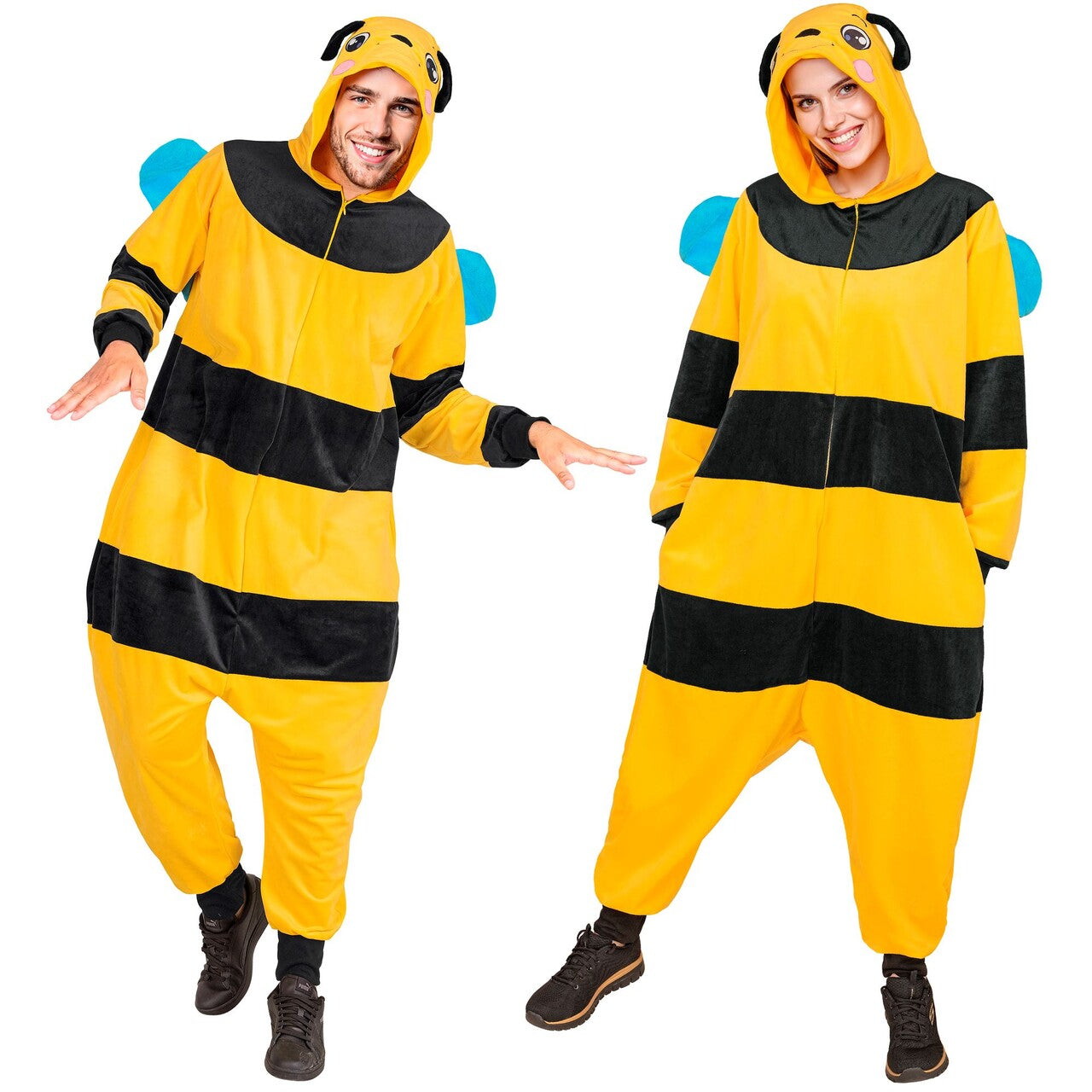 Op deze afbeelding zie je een Kostuums, van het merk Widmann. Blij Als Een Bij Onesie Kostuum