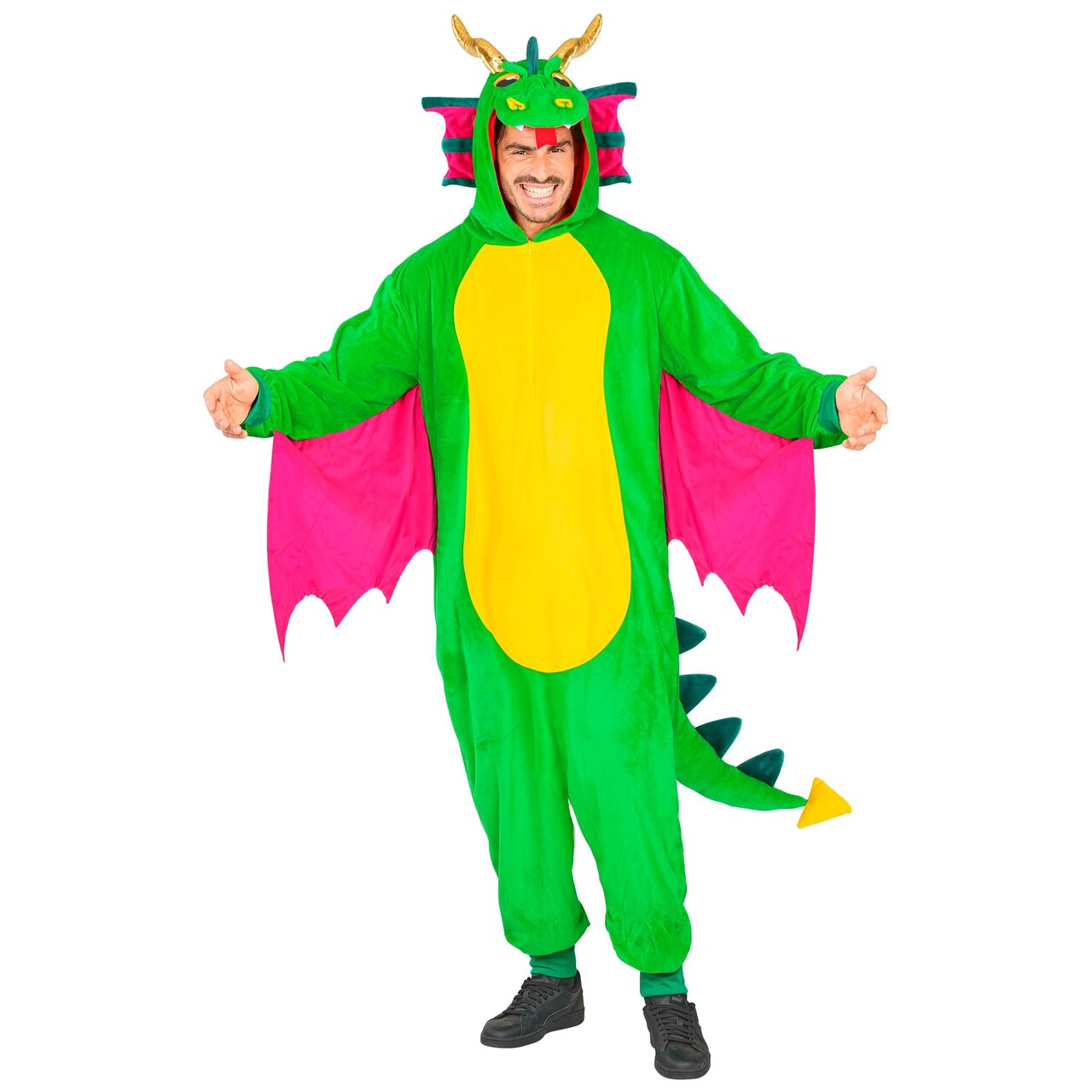 Op deze afbeelding zie je een Kostuums, van het merk Widmann. Draak Van Een Onesie Kostuum