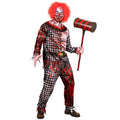 Blutiger Killer-Clown Joker Herrenkostüm
