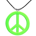 Neon-Grünes Peace-Zeichen Kette
