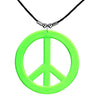 Neon-Grünes Peace-Zeichen Kette