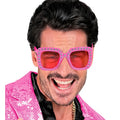 Funkelnde Pink-Star Brille