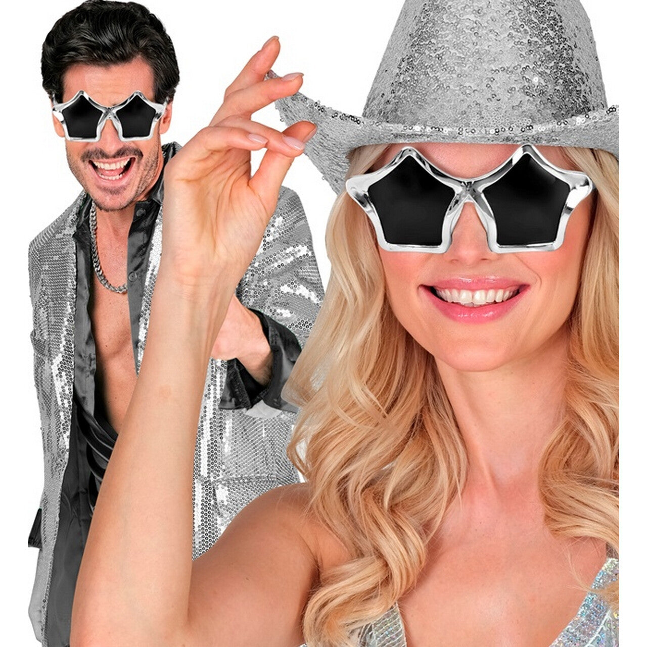 Op deze afbeelding zie je een Accessoires, van het merk Widmann. Bril I Wanna Be A Star