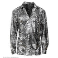 Exotischer Jonathan Discohemd Silber Herren