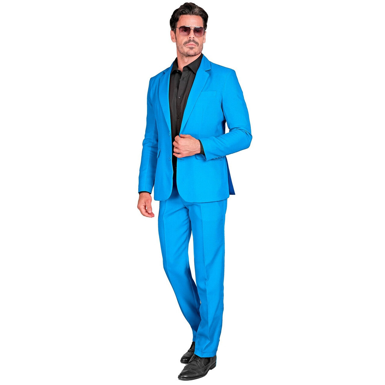 Op deze afbeelding zie je een Kostuums, van het merk Widmann. Mr Blue Man Kostuum