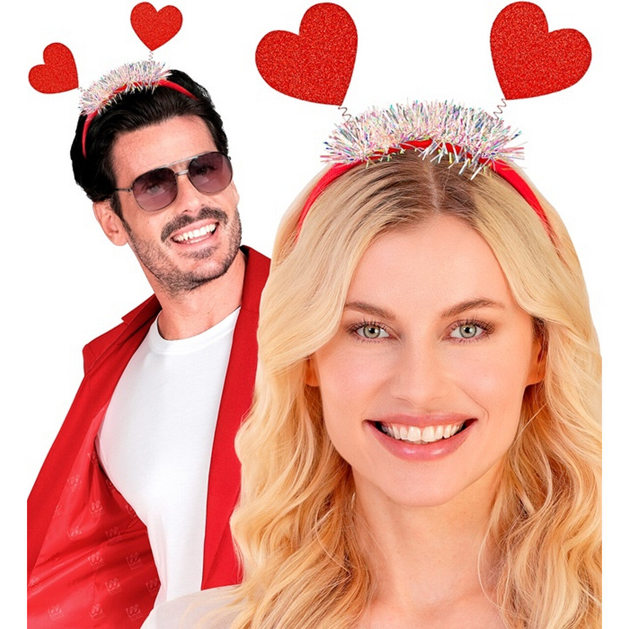 Op deze afbeelding zie je een Accessoires, van het merk Widmann. Hoofdband Love Is In The Air