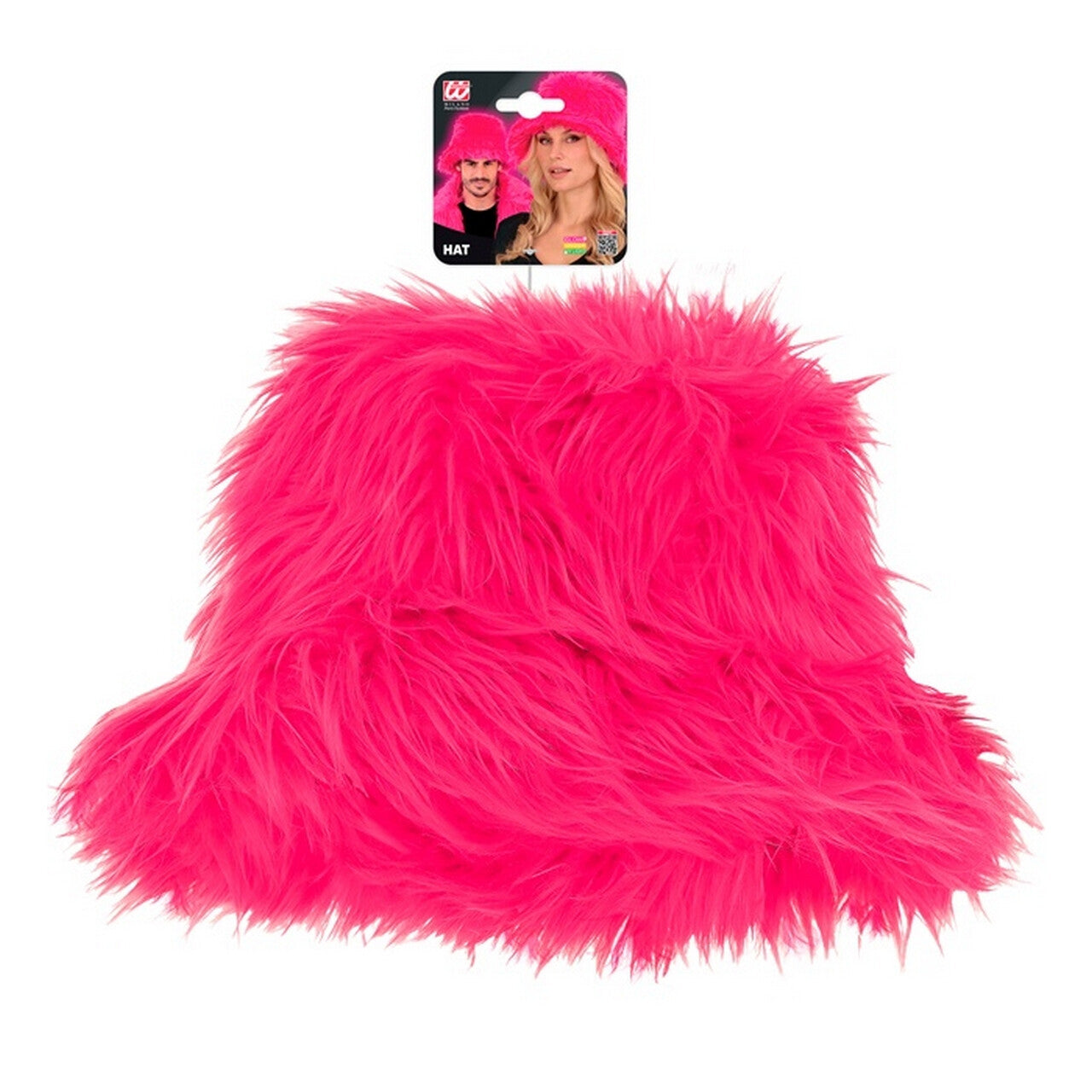 Op deze afbeelding zie je een Accessoires, van het merk Widmann. Warme Buckethat Roze