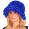 Warmer Blauer Bucket Hat