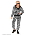 Leuchten Sie Wie Ein Silberner Zebra -Trainingsanzug Unisex Kostüm