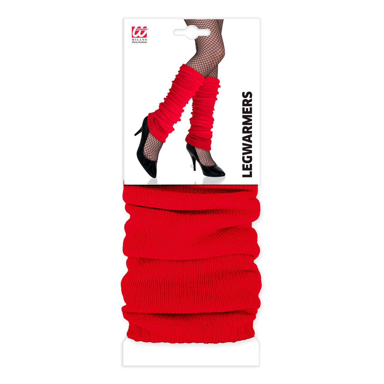Op deze afbeelding zie je een Accessoires, van het merk Widmann. Rode Beenwarmers 80s Fitness
