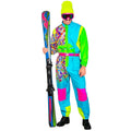 Knallbunter Pistenanzug Unisex Kostüm