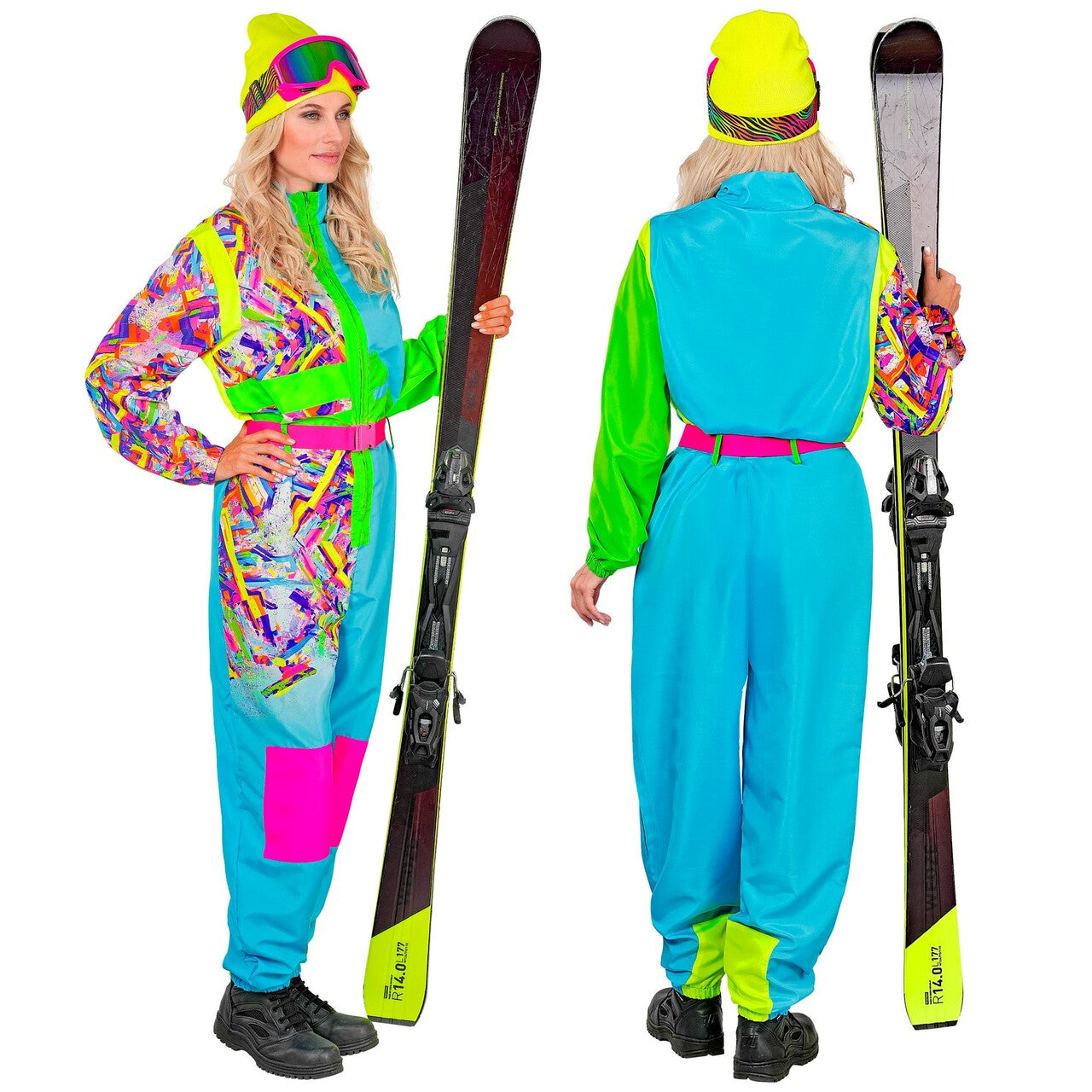 Op deze afbeelding zie je een Kostuums, van het merk Widmann. Hot In The Snow Ski Pak