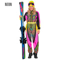 Neon Dschungel Skioverall Damenkostüm