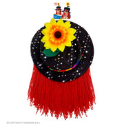 Op deze afbeelding zie je een Accessoires, van het merk Widmann. Blije Zonnebloem Hoed Met Rood Haar