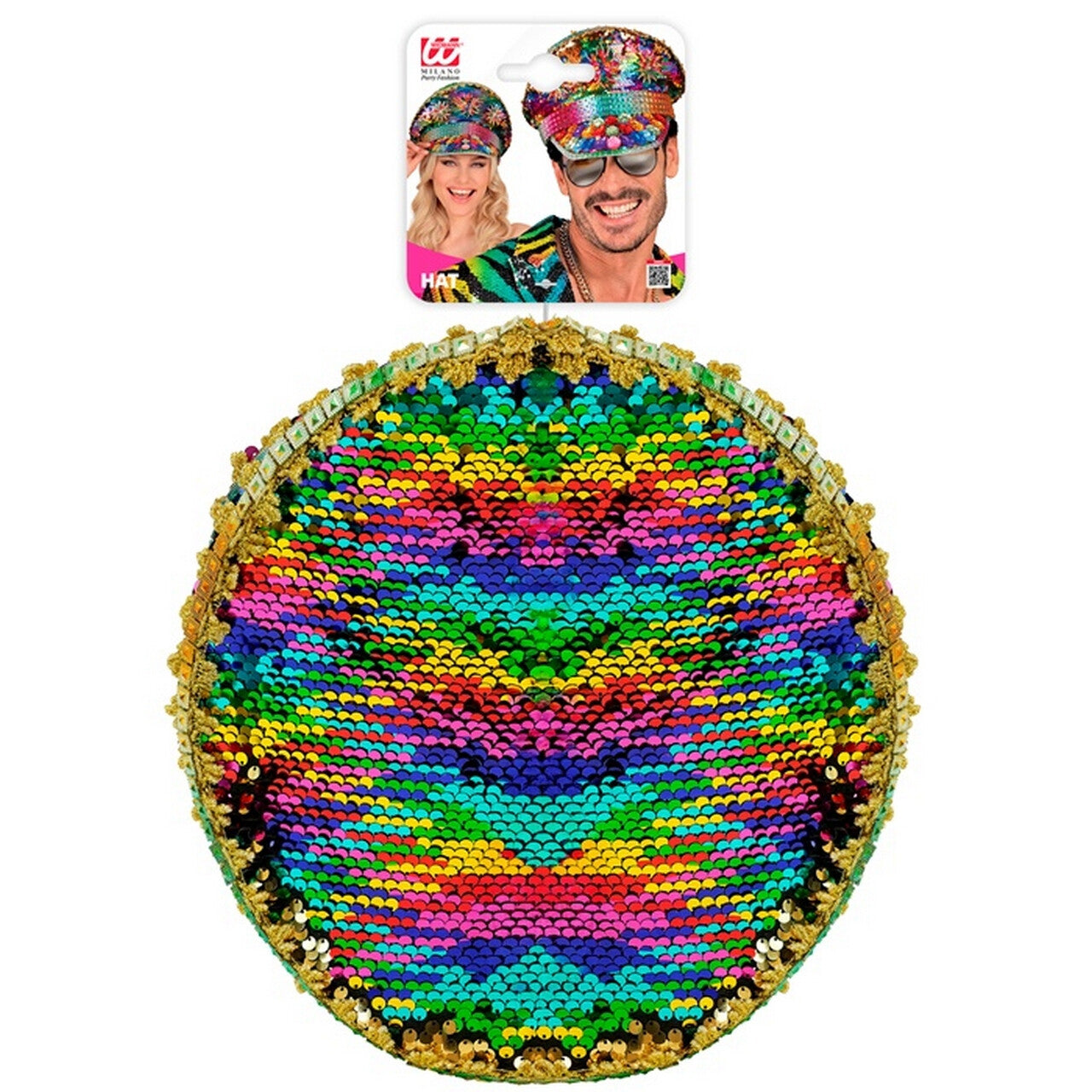 Op deze afbeelding zie je een Accessoires, van het merk Widmann. Festival Pet Rainbow Proud