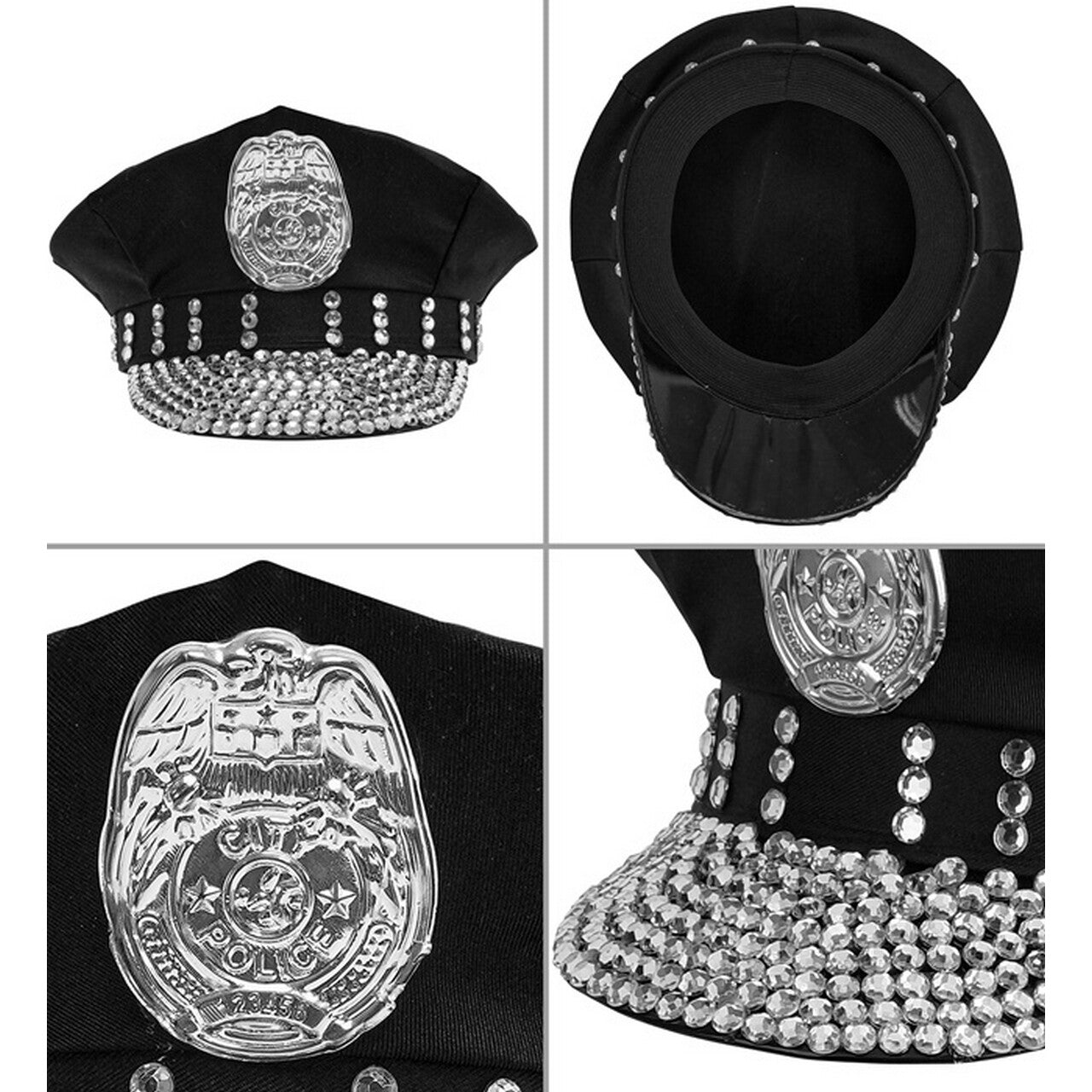 Op deze afbeelding zie je een Accessoires, van het merk Widmann. Glam Politie Pet