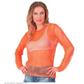 Neon-Oranges Netzshirt Damen