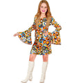 Echte 70er Vintage-Bubble-Kleid Kostüm für Mädchen