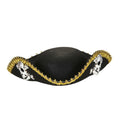 Piraten -Tricorn -Filzhut Mit Schädeln