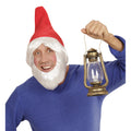 Seltener Gnomhut Rot Mit Perücke Und Bart