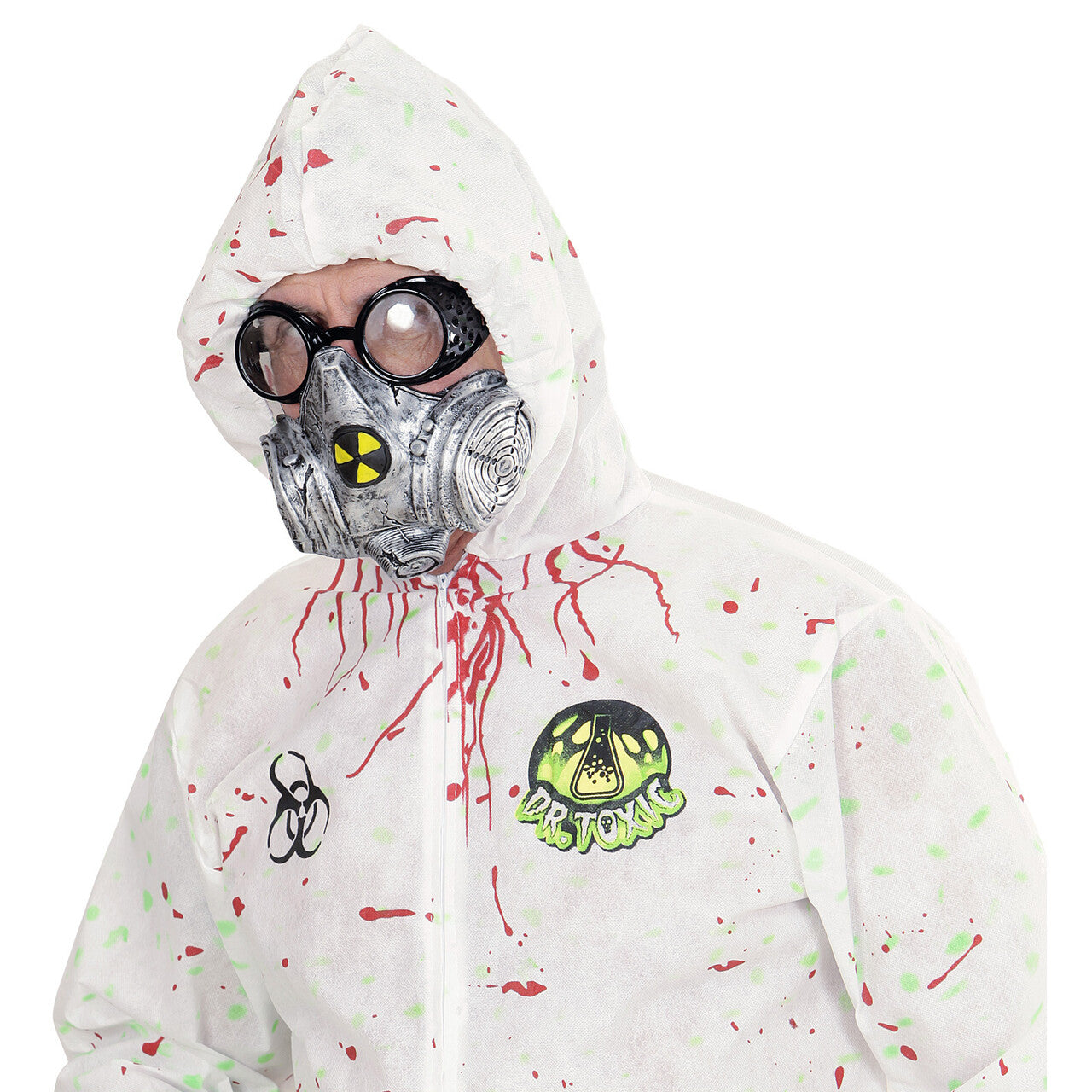 Op deze afbeelding zie je een Accessoires, van het merk Widmann. Biohazard Latex Gasmasker