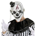 Unheilvoller Grusel-Killerclown Mit Haar Und Minihut Maske