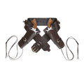 Saloon-Schütze Western Doppelholster Mit Gürtel In Lederoptik, Braun
