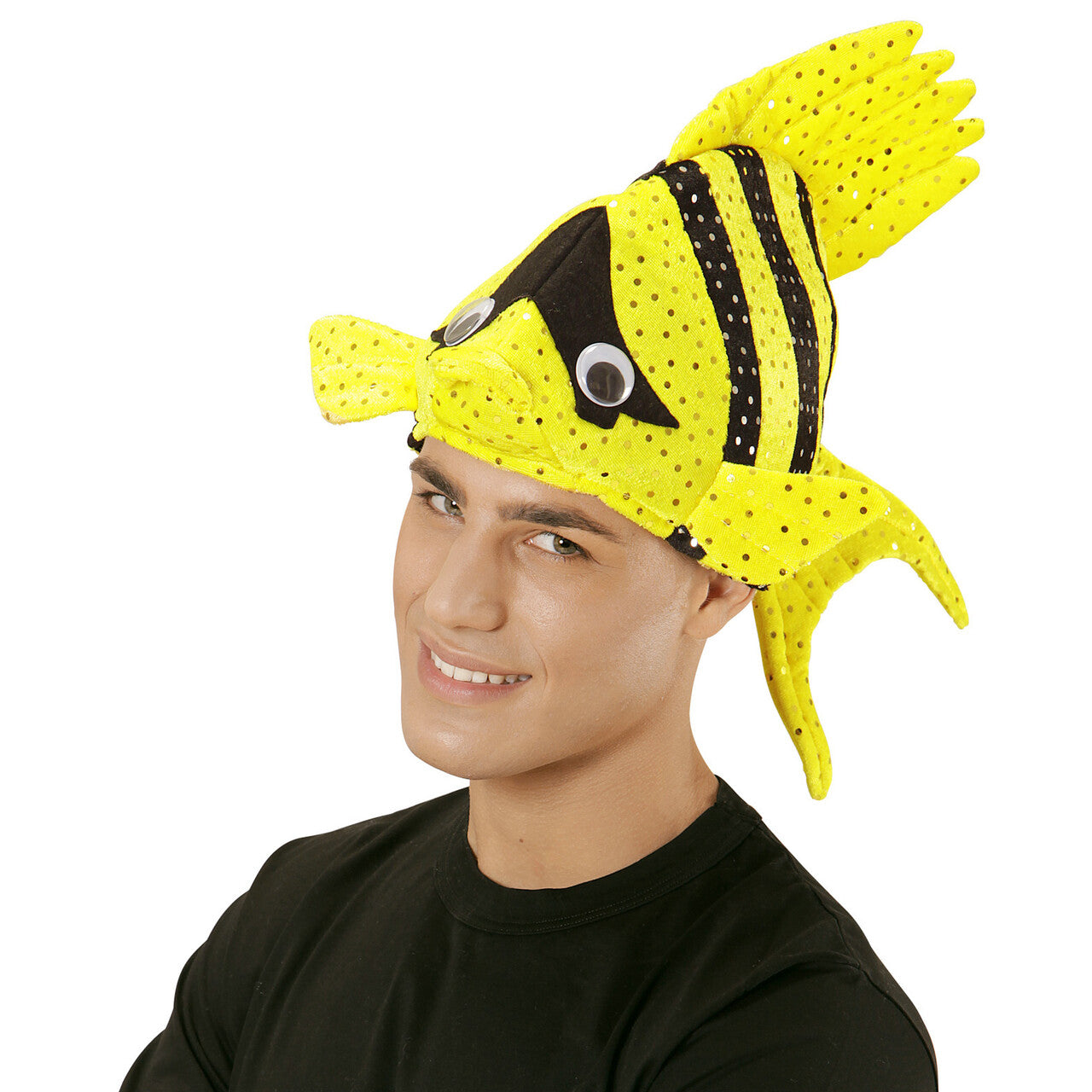 Op deze afbeelding zie je een Accessoires, van het merk Widmann. Hoed Tropische Vis, Geel Clownsvis