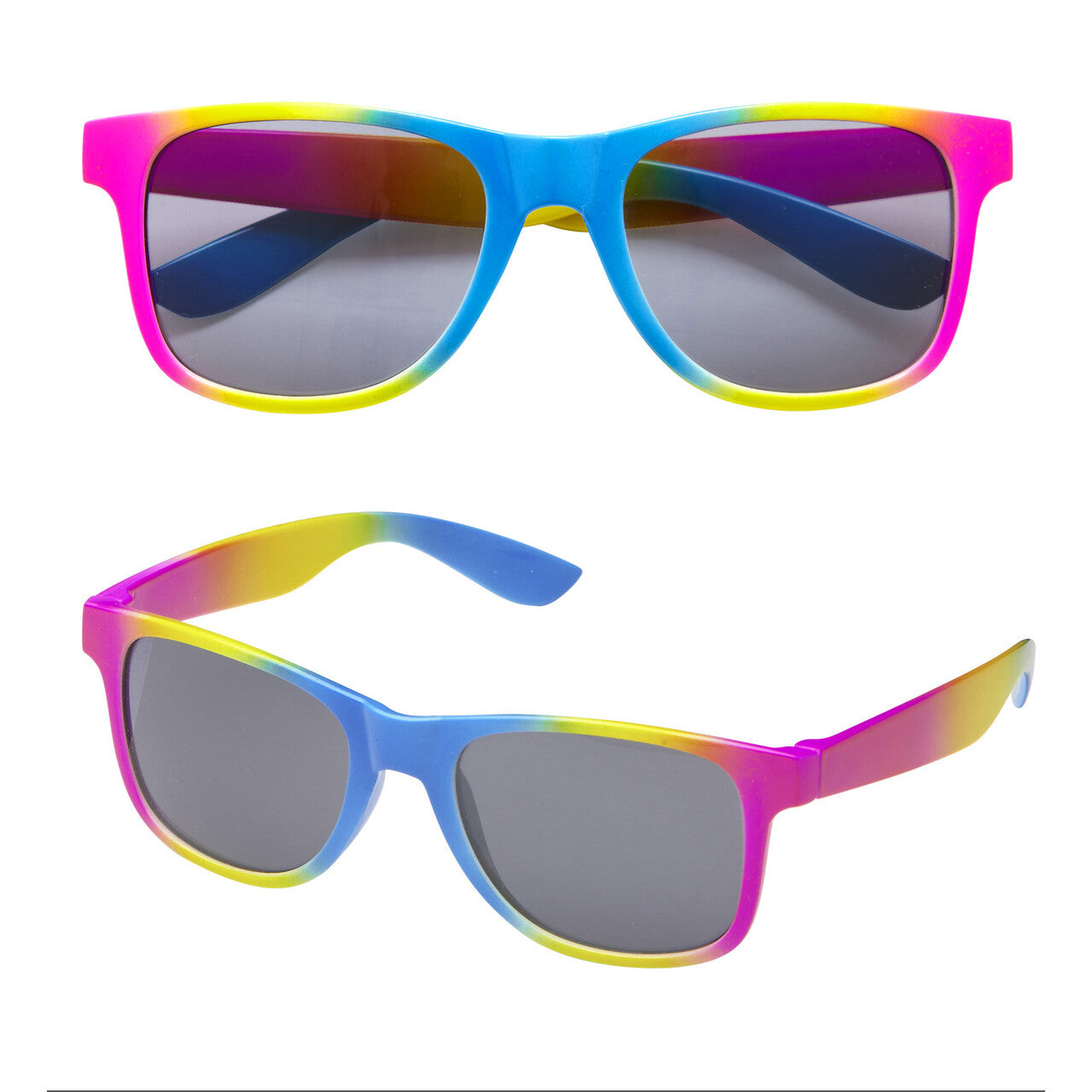 Op deze afbeelding zie je een Accessoires, van het merk Widmann. Disco Bril, Regenboog