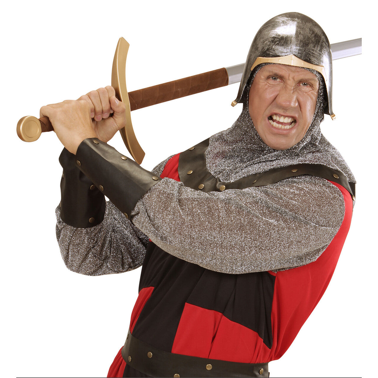 Op deze afbeelding zie je een Accessoires, van het merk Widmann. Middeleeuwse Gevechtshelm Braveheart