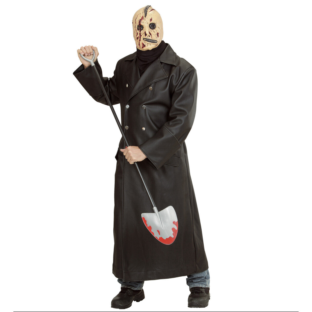 Op deze afbeelding zie je een Accessoires, van het merk Widmann. Horror Begraafplaats Bloederige Schop, 120 Centimeter