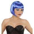 Blaue Bob-Perücke