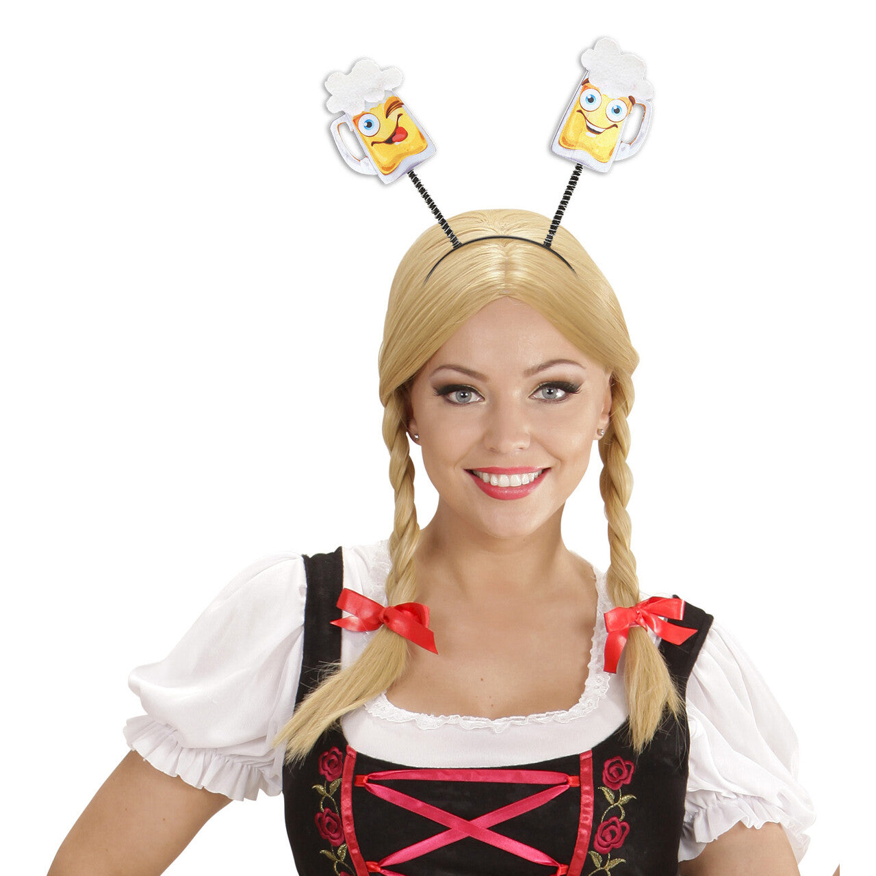 Op deze afbeelding zie je een Accessoires, van het merk Widmann. Trillende Hoofdband Bierpullen