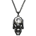 Halloween Jewel Halskette Schädel Mit Kristallstein