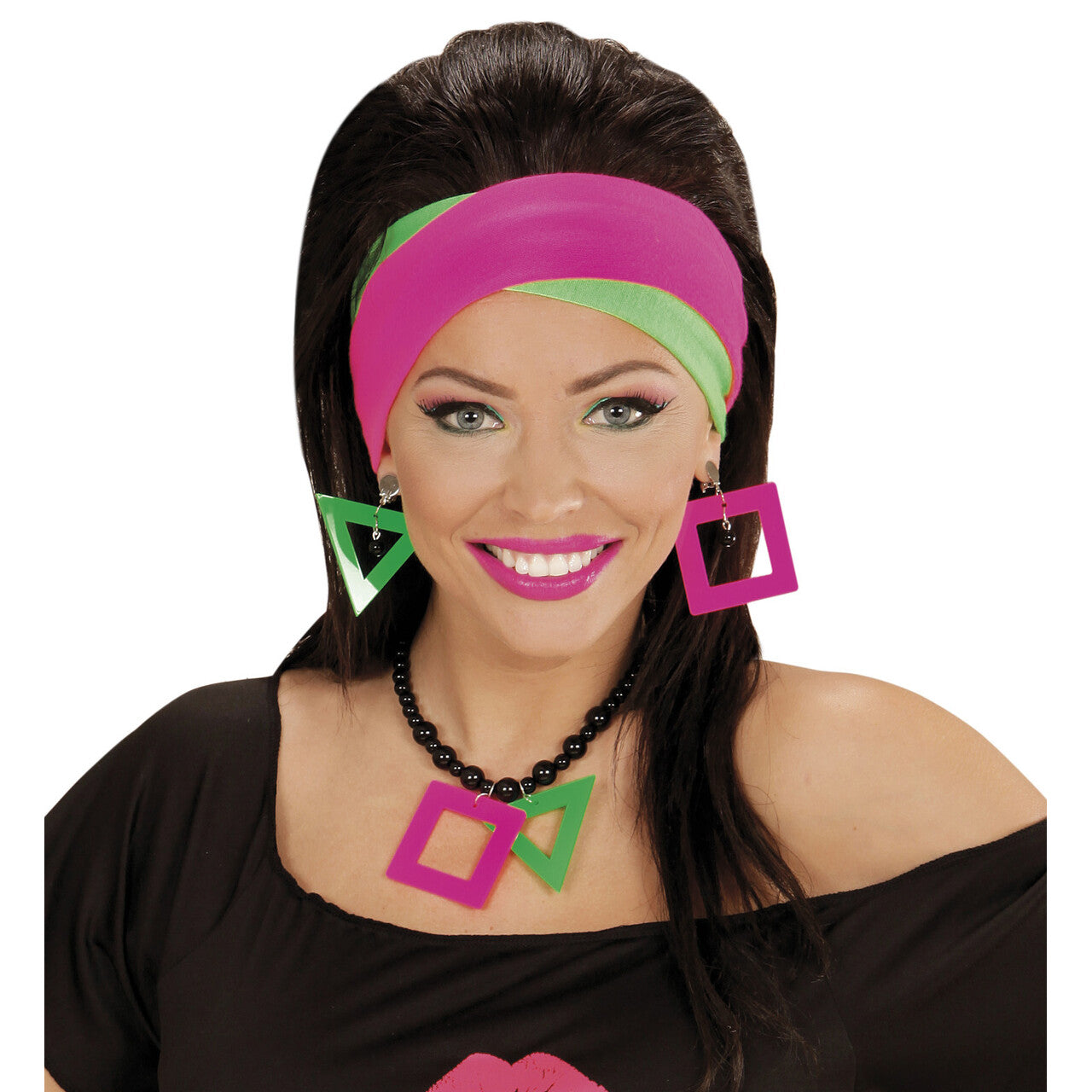 Op deze afbeelding zie je een Accessoires, van het merk Widmann. Kleurige Set Van 2 Hoofdbanden