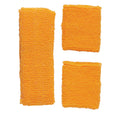 80s Fitness Stirn- Und Armbänder Set Neon Orange