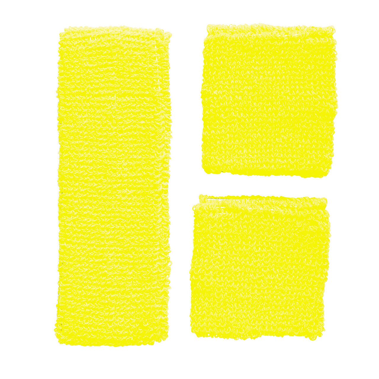 Op deze afbeelding zie je een Accessoires, van het merk Widmann. Atletische 80s Zweetband Set Neon Geel